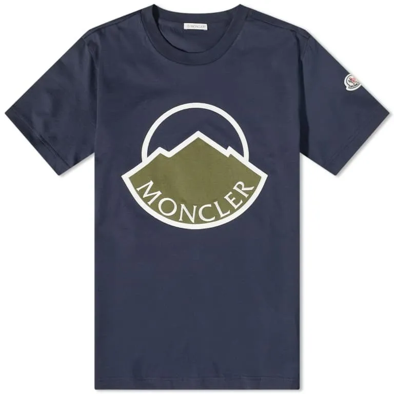 MONCLER  |Crew Neck Plain Cotton Short Sleeves Crew Neck T-Shirts