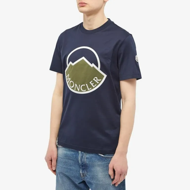 MONCLER  |Crew Neck Plain Cotton Short Sleeves Crew Neck T-Shirts