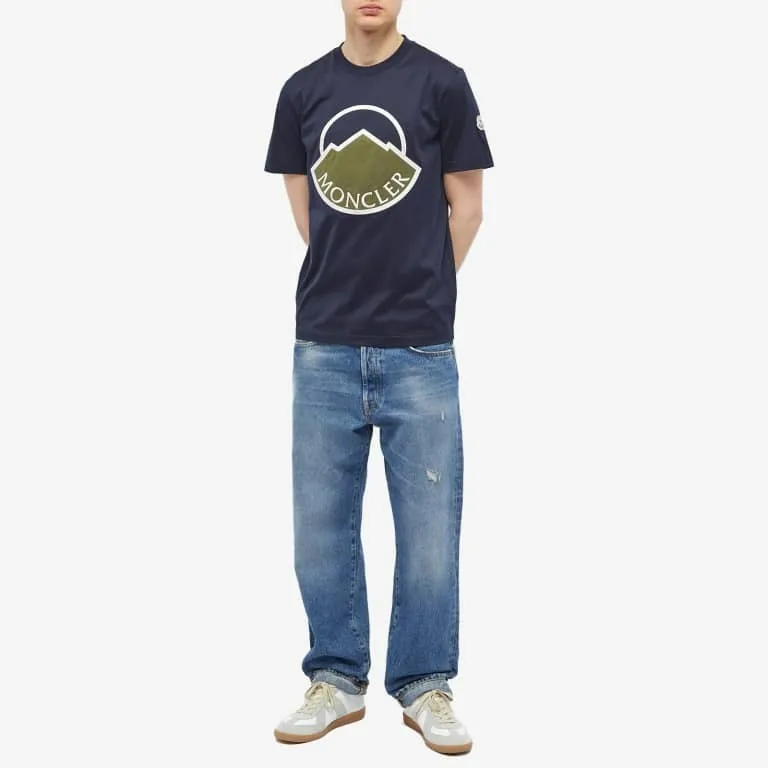 MONCLER  |Crew Neck Plain Cotton Short Sleeves Crew Neck T-Shirts