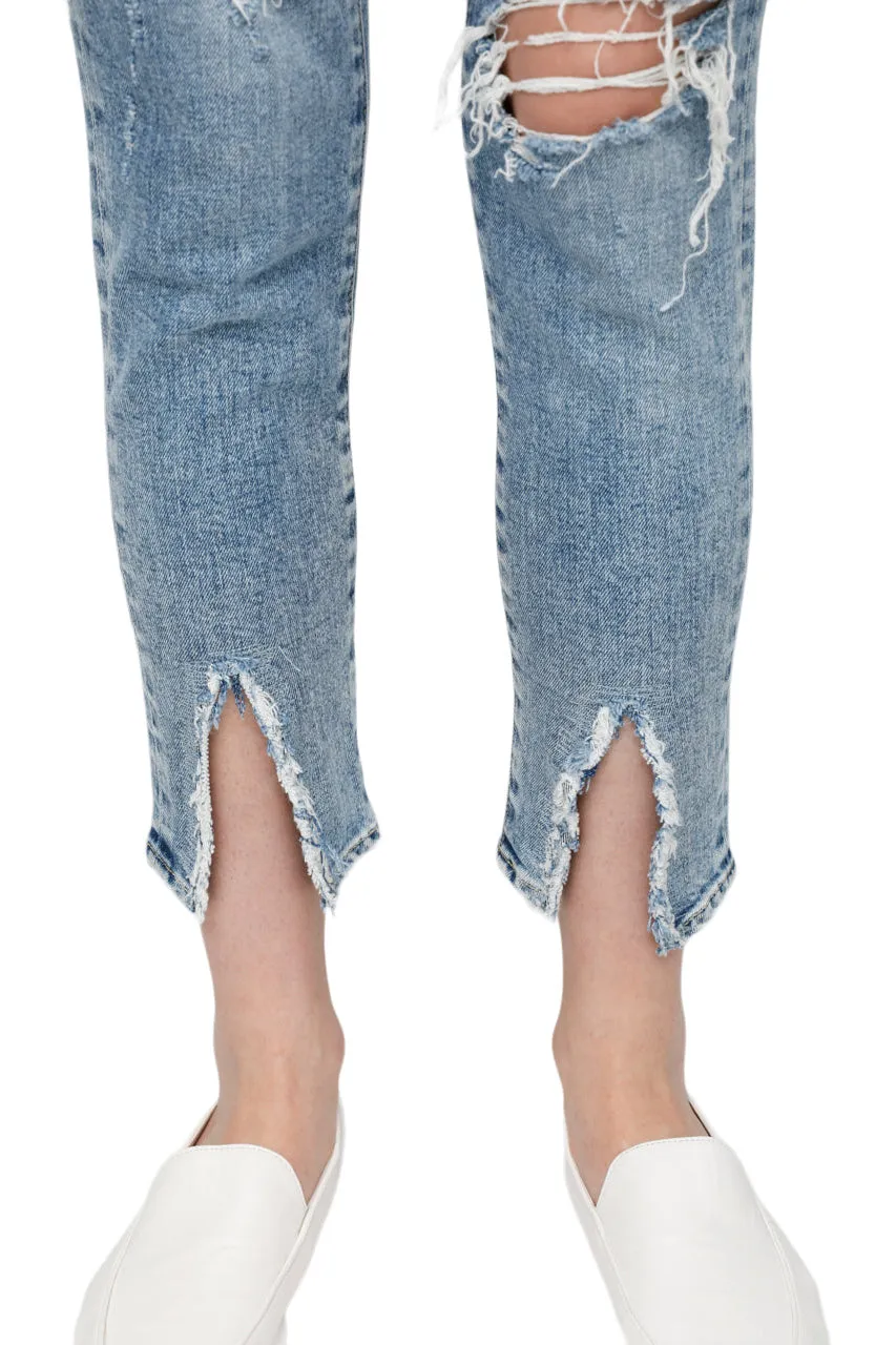 Moussy Denim Ithan Skinny Jeans in Light Blue