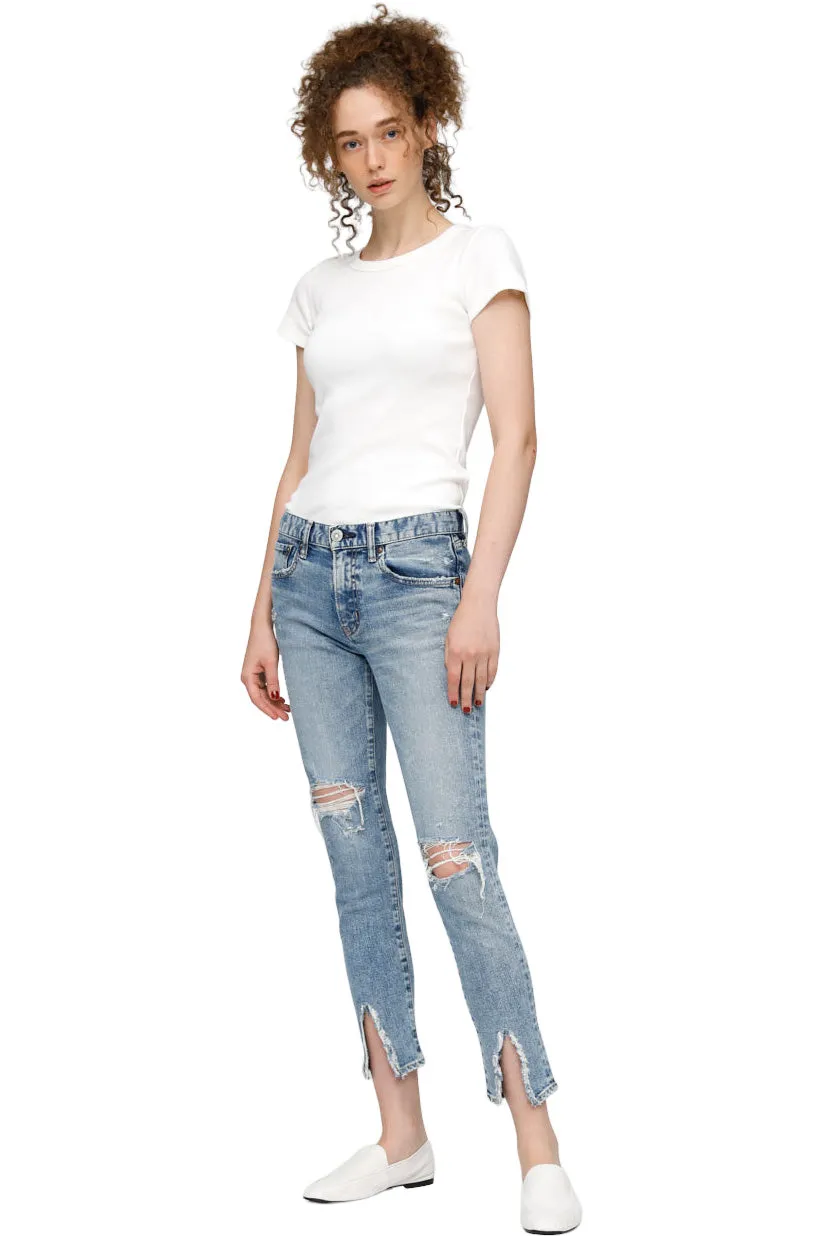 Moussy Denim Ithan Skinny Jeans in Light Blue