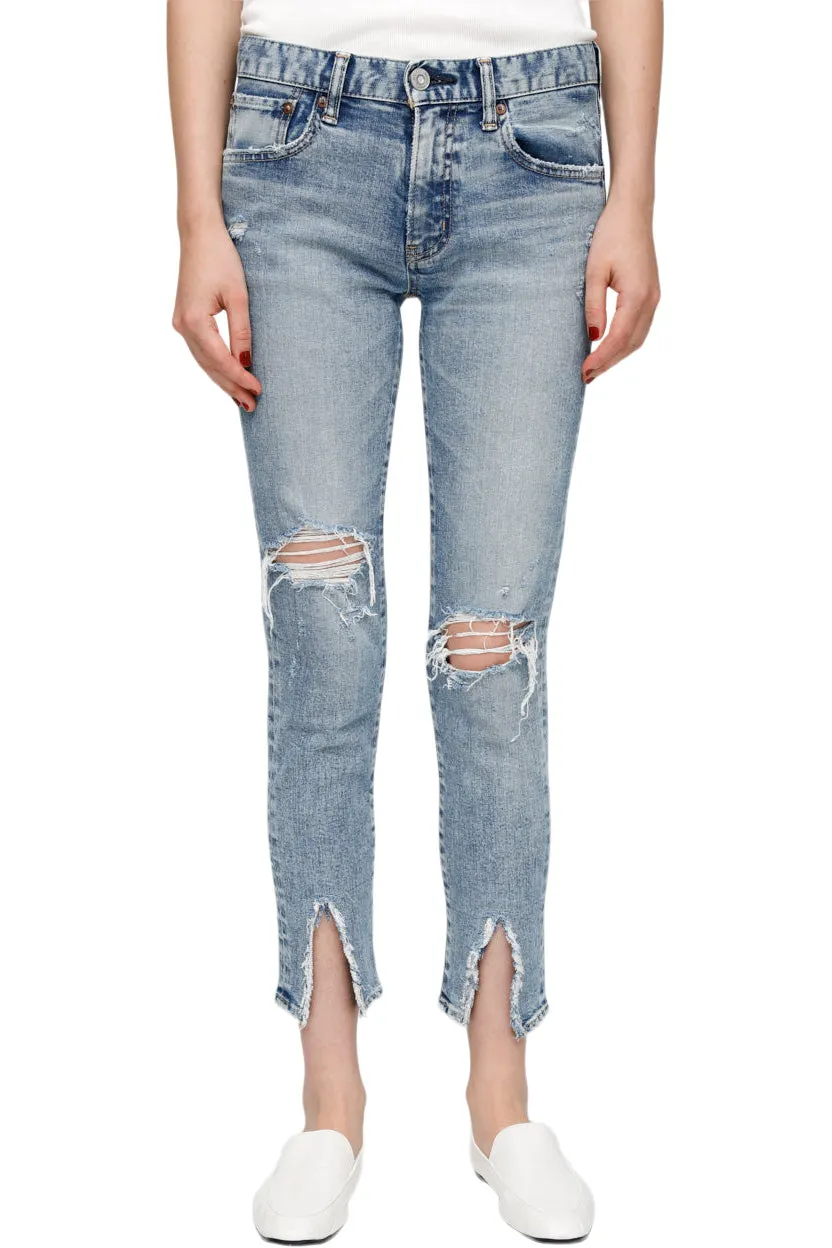 Moussy Denim Ithan Skinny Jeans in Light Blue