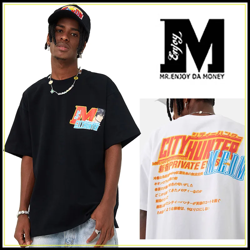 MR. ENJOY DA MONEY  |Unisex Street Style Cotton Short Sleeves Logo T-Shirts