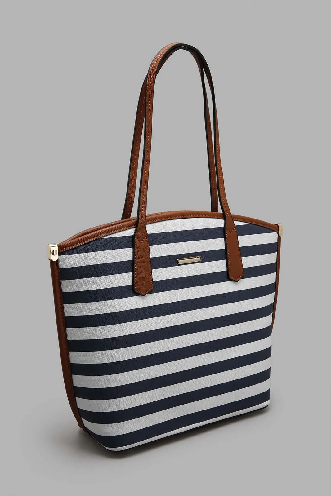 Multicolour Nautical Stripe Tote Bag