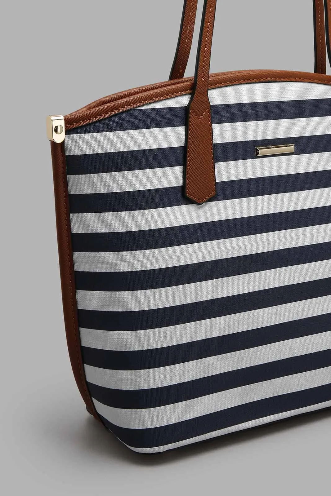 Multicolour Nautical Stripe Tote Bag