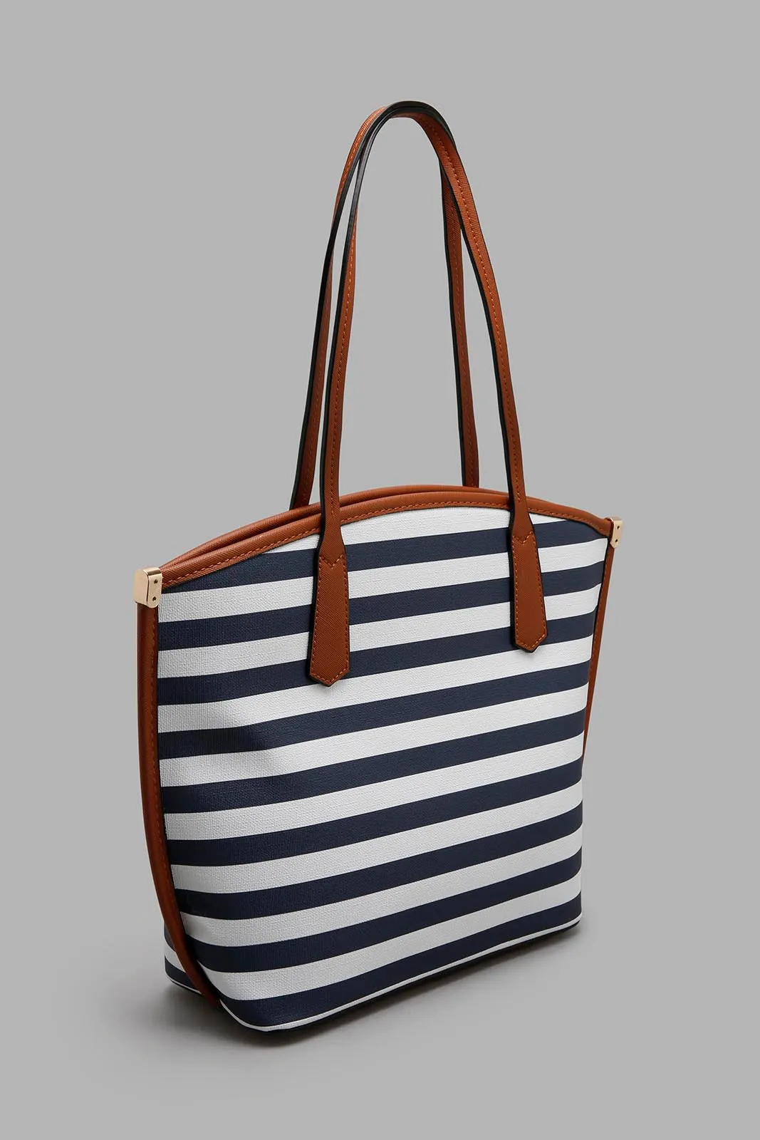 Multicolour Nautical Stripe Tote Bag