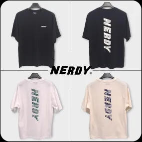 NERDY  |Unisex Street Style Cotton Logo T-Shirts