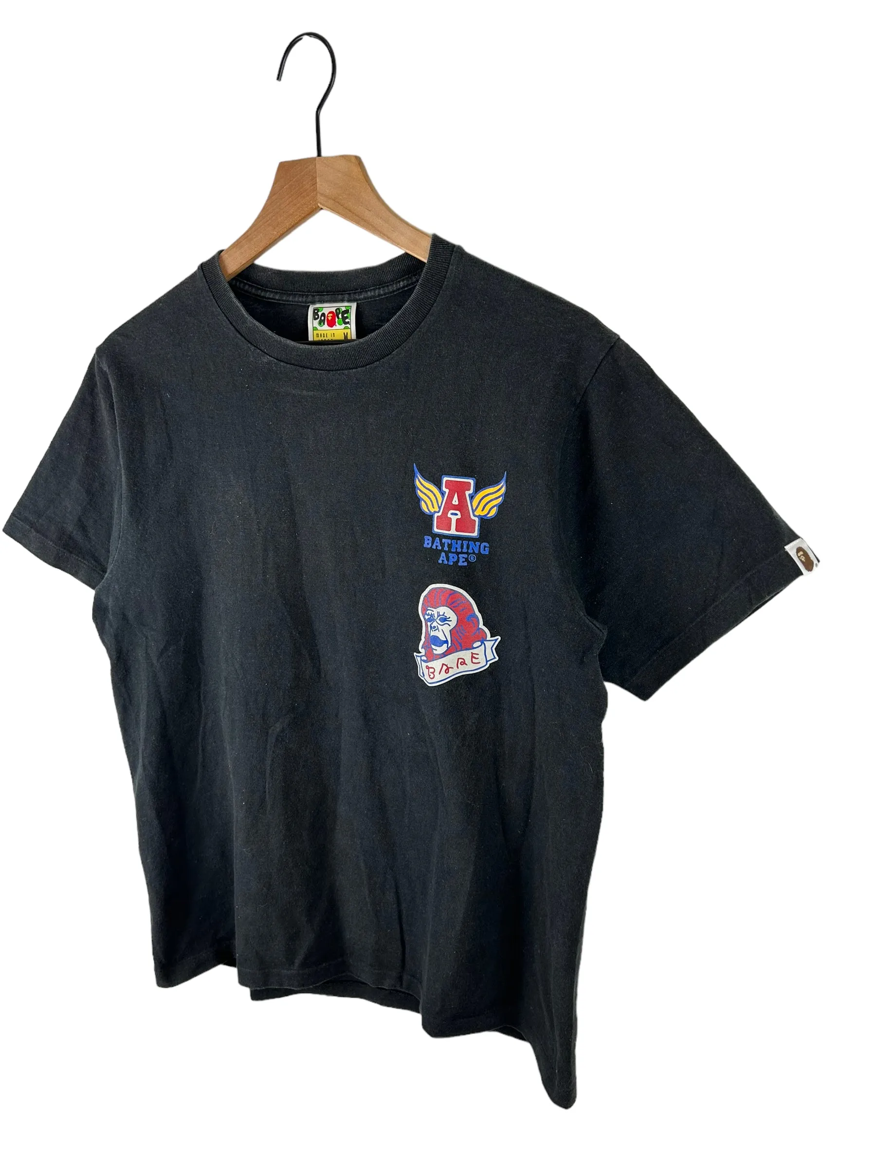 OG Bape Back Logo Print T-Shirts Size: M