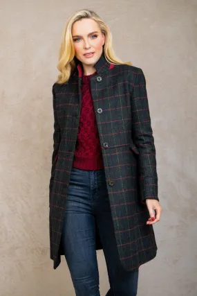 Pamela Tweed Coat - Primary Green