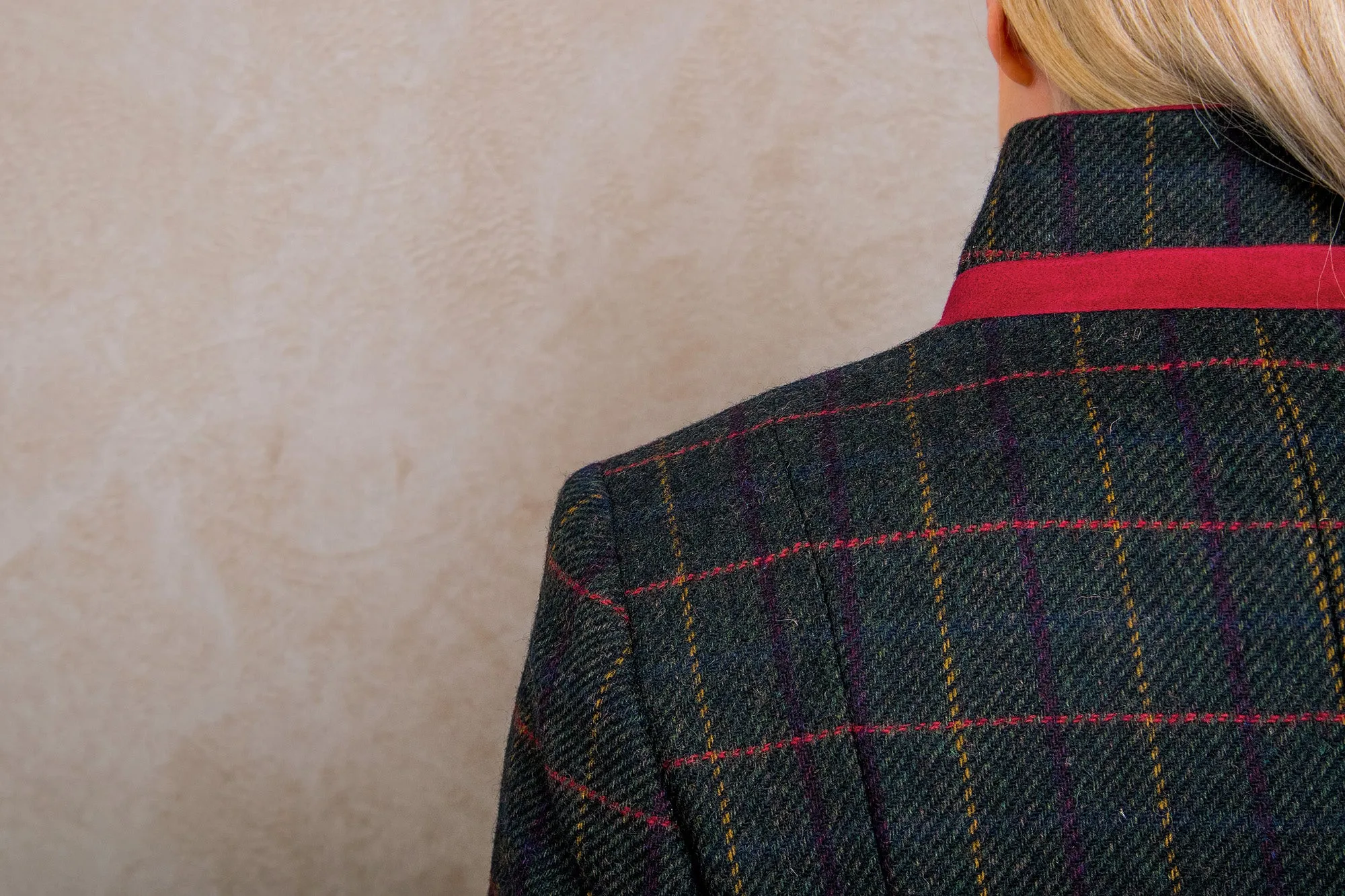 Pamela Tweed Coat - Primary Green