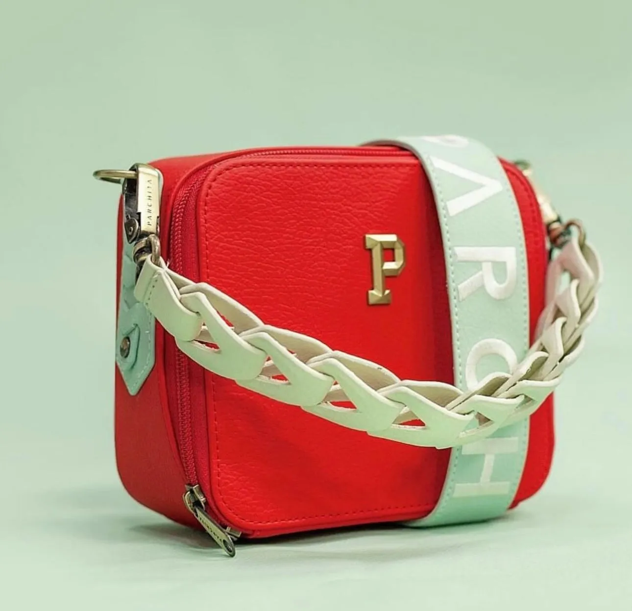 PARCHITA Flora Petit Rojo  Bag