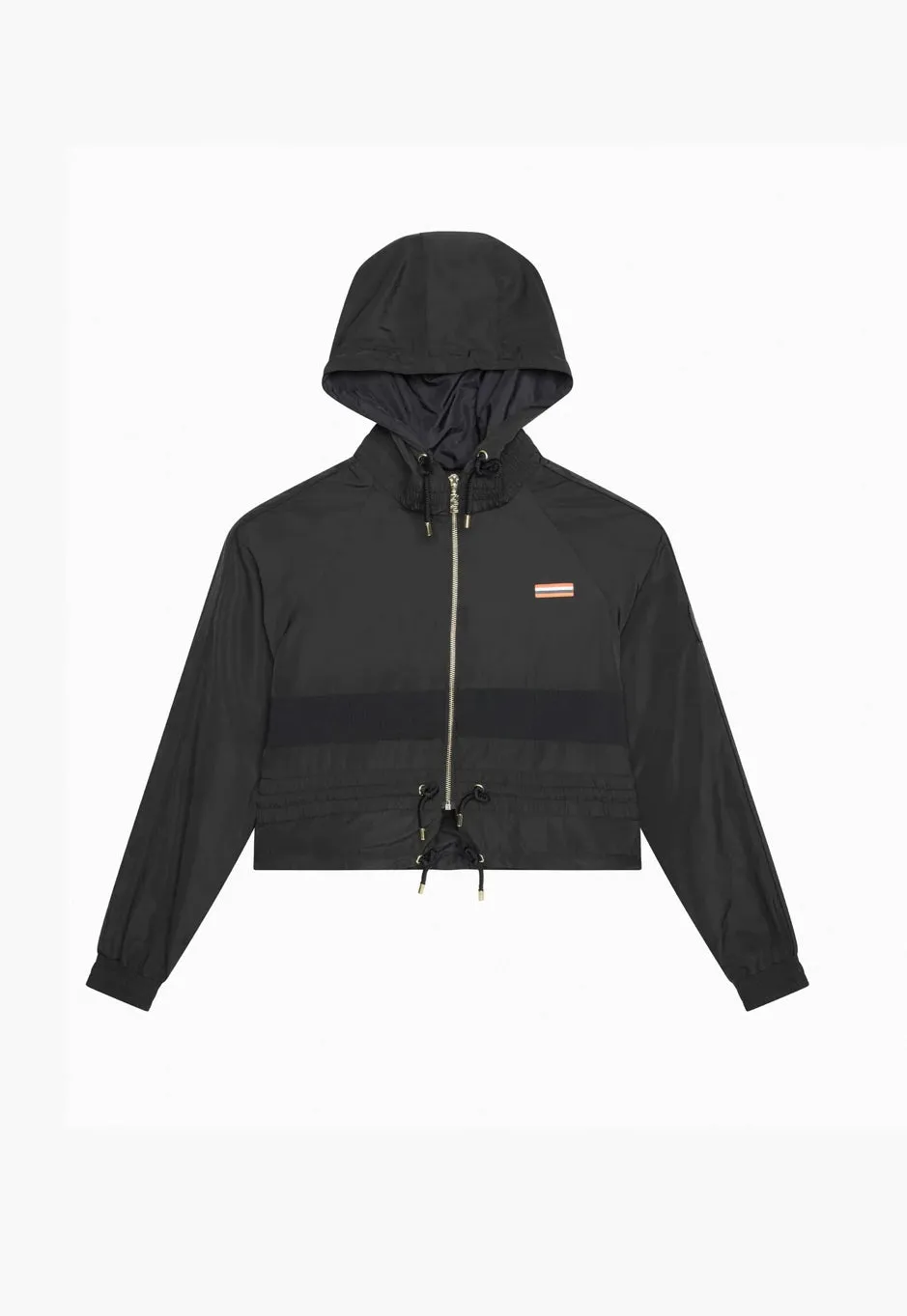 PE NATION - Cropped Man Down Jacket - Black