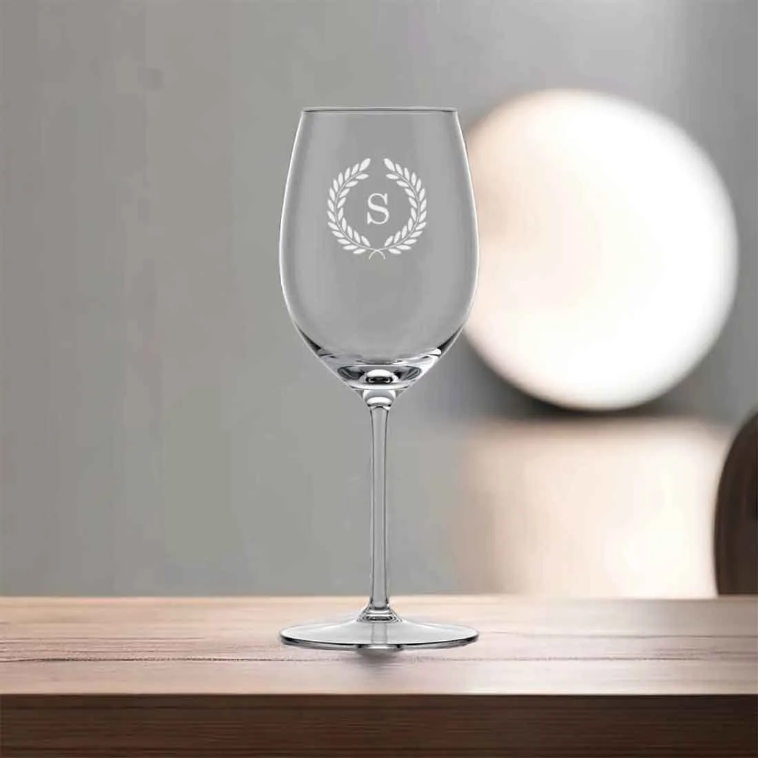 Personalized Wine Glass with Engraving Wine Glasses with Monogram - Floral