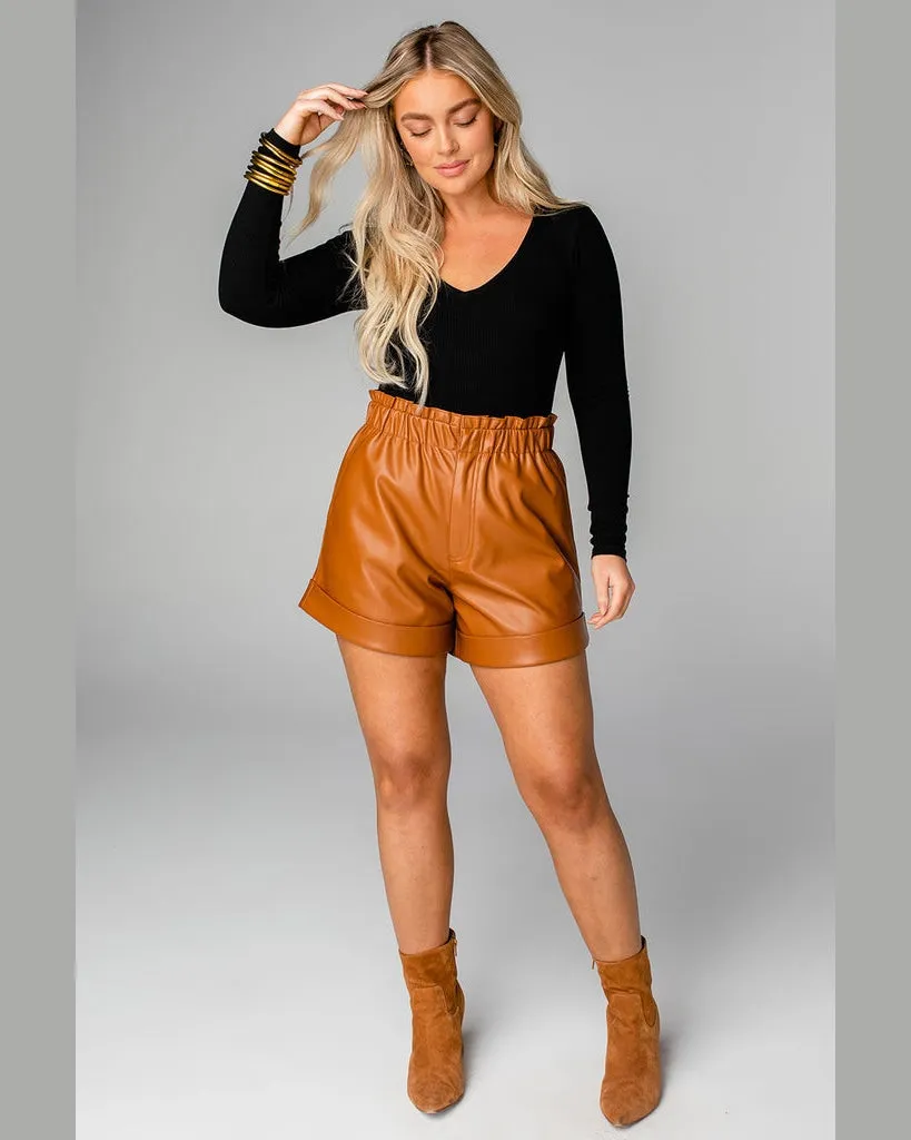 Peyton Leather Shorts