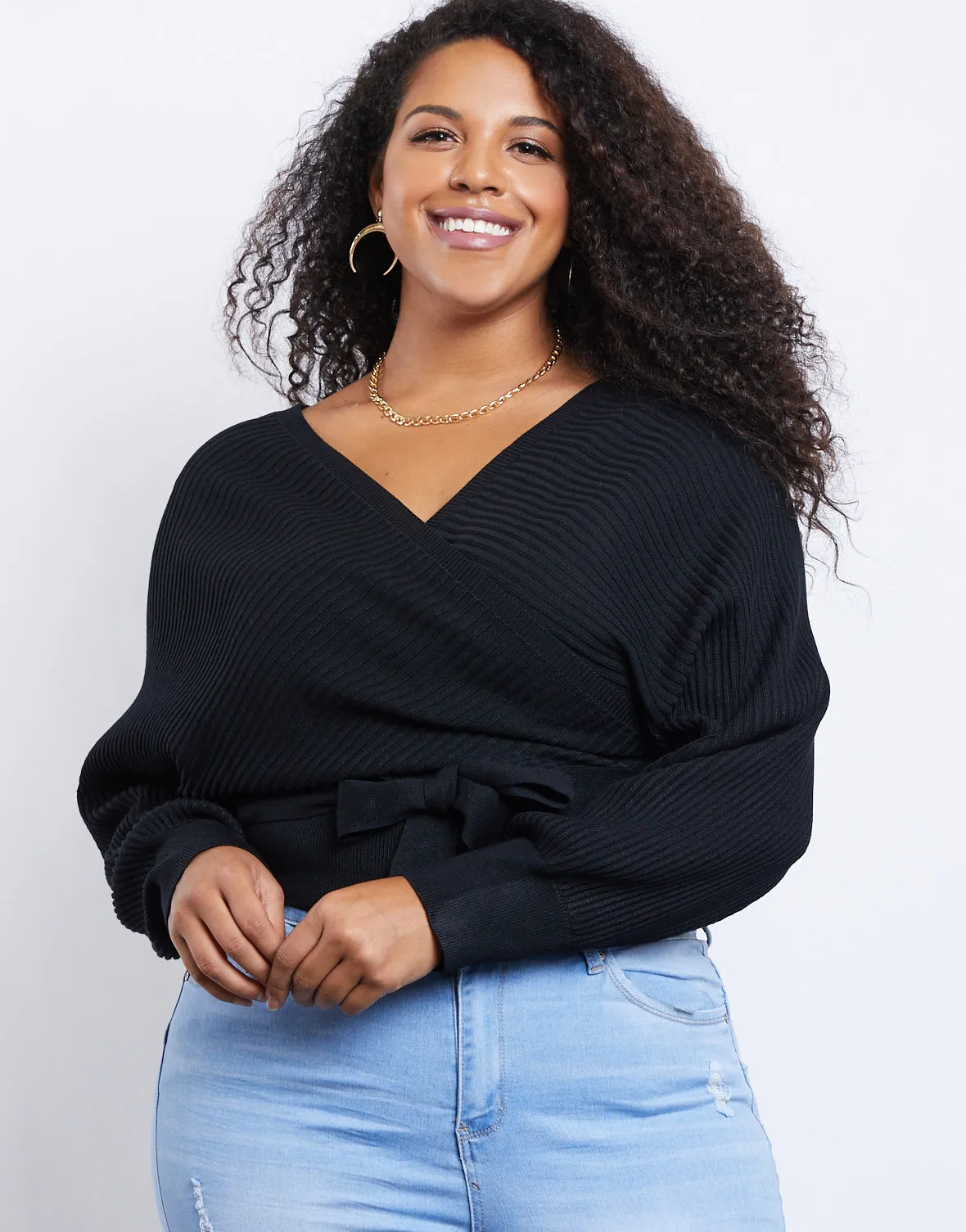 Plus Size Leigh V-Neck Sweater