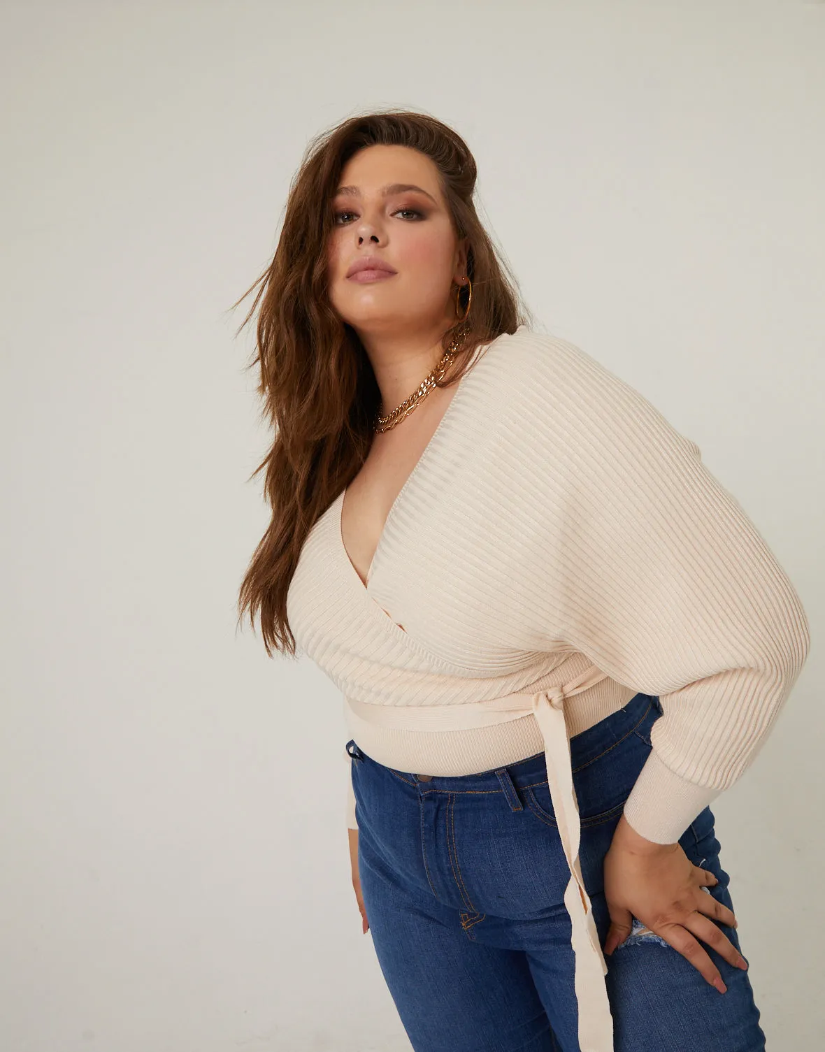 Plus Size Leigh V-Neck Sweater