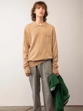 Polo Sweater - Camel