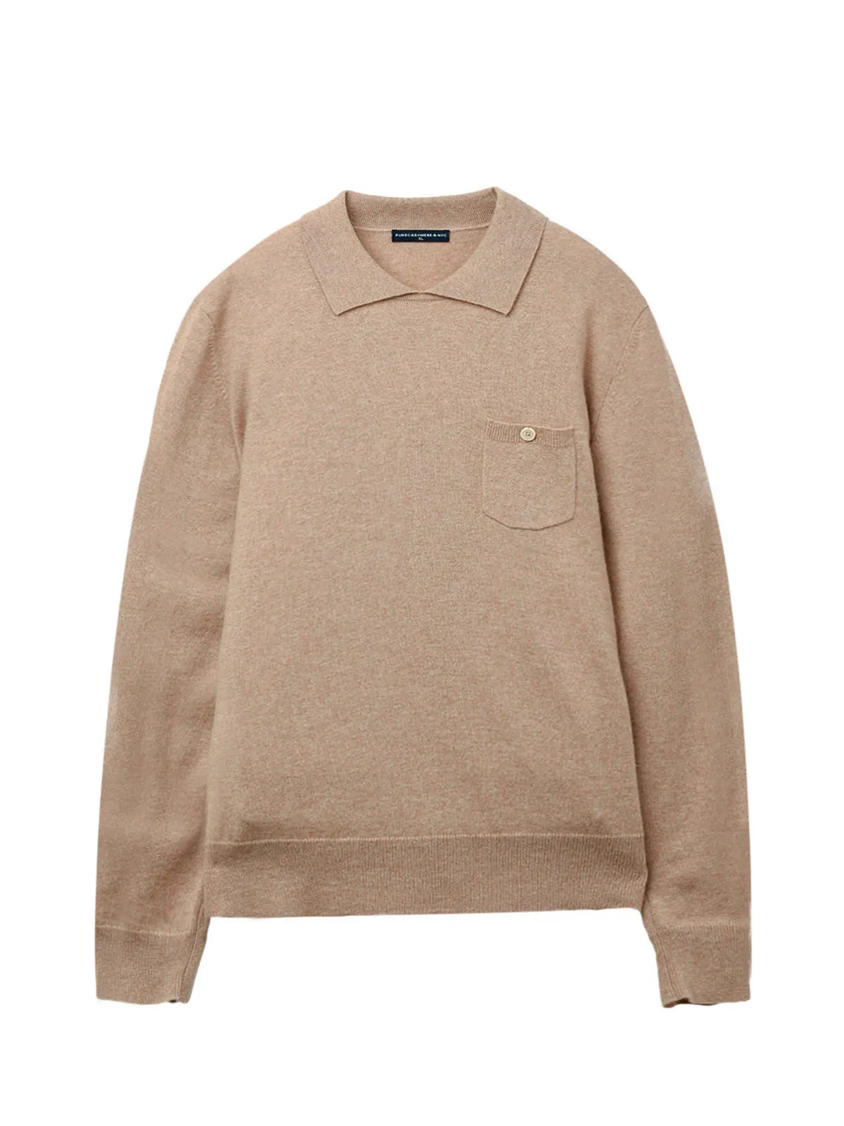 Polo Sweater - Camel