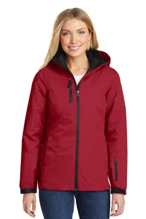 Port Authority Ladies Vortex Waterproof 3-in-1 Jacket L332 Rich Red/ Black