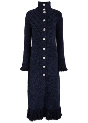 RABANNE Wool-blend bouclé coat 
                         
                     
                