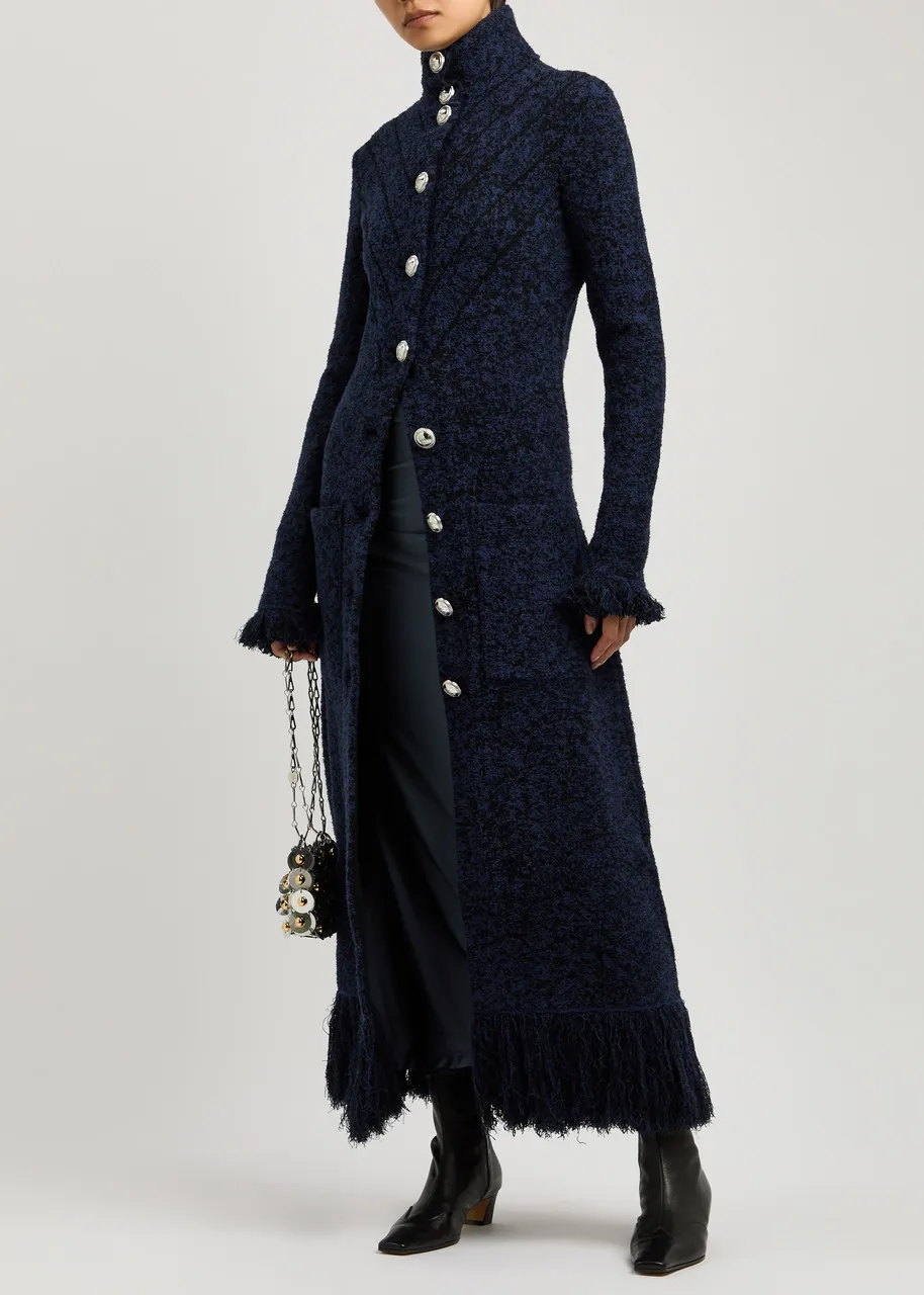 RABANNE Wool-blend bouclé coat 
                         
                     
                