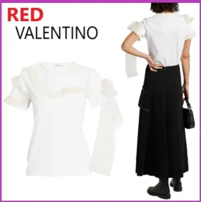 RED VALENTINO  |Plain Cotton Shirts & Blouses