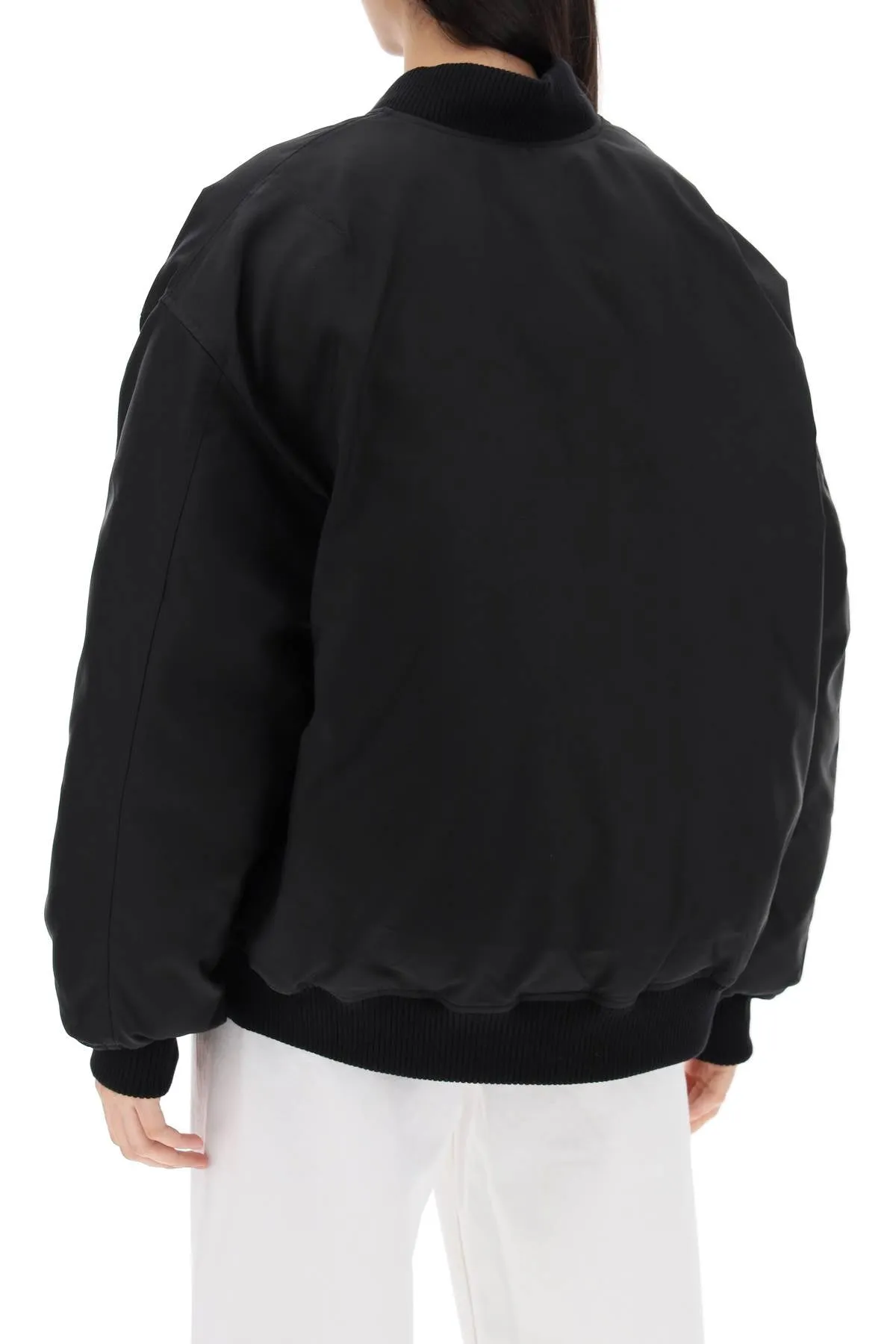 reversible bomber jacket W4011R11 BLACK