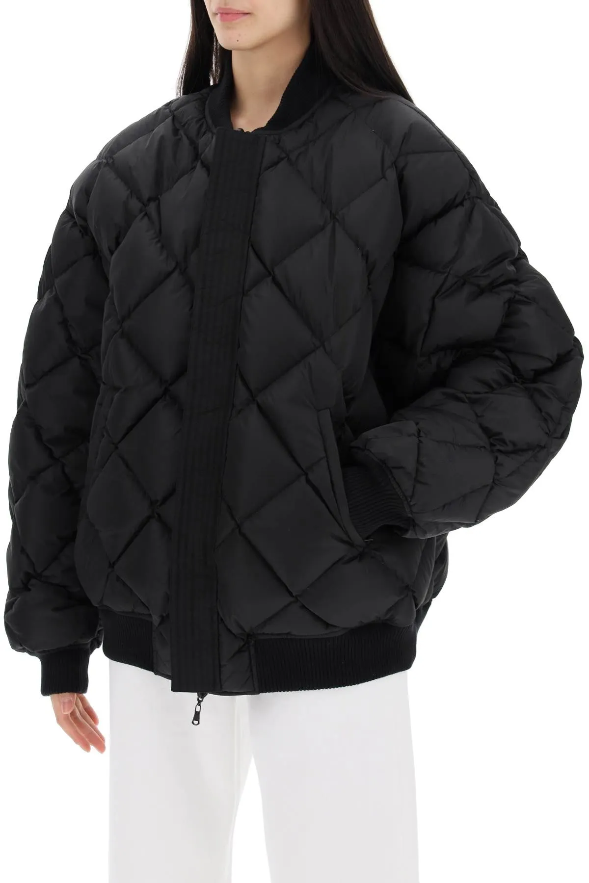 reversible bomber jacket W4011R11 BLACK