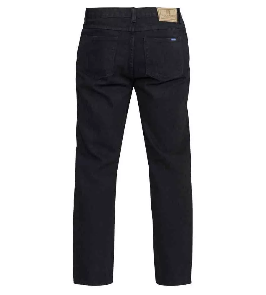 Rockford Big Mens Black Comfort Fit Jeans (COMFORT BLACK)