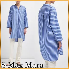 S Max Mara  |Casual Style Cotton Shirts & Blouses