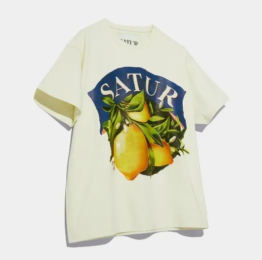 SATUR  |Cotton Short Sleeves Logo T-Shirts