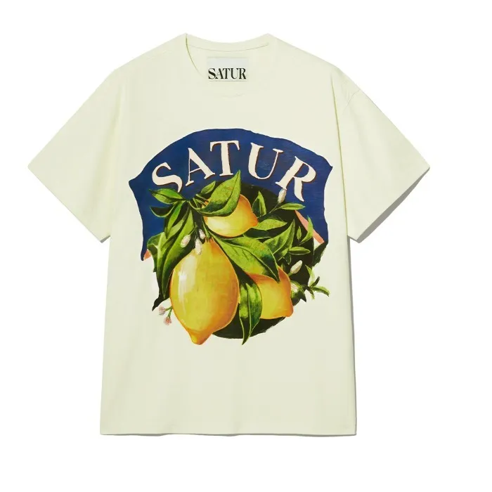 SATUR  |Cotton Short Sleeves Logo T-Shirts