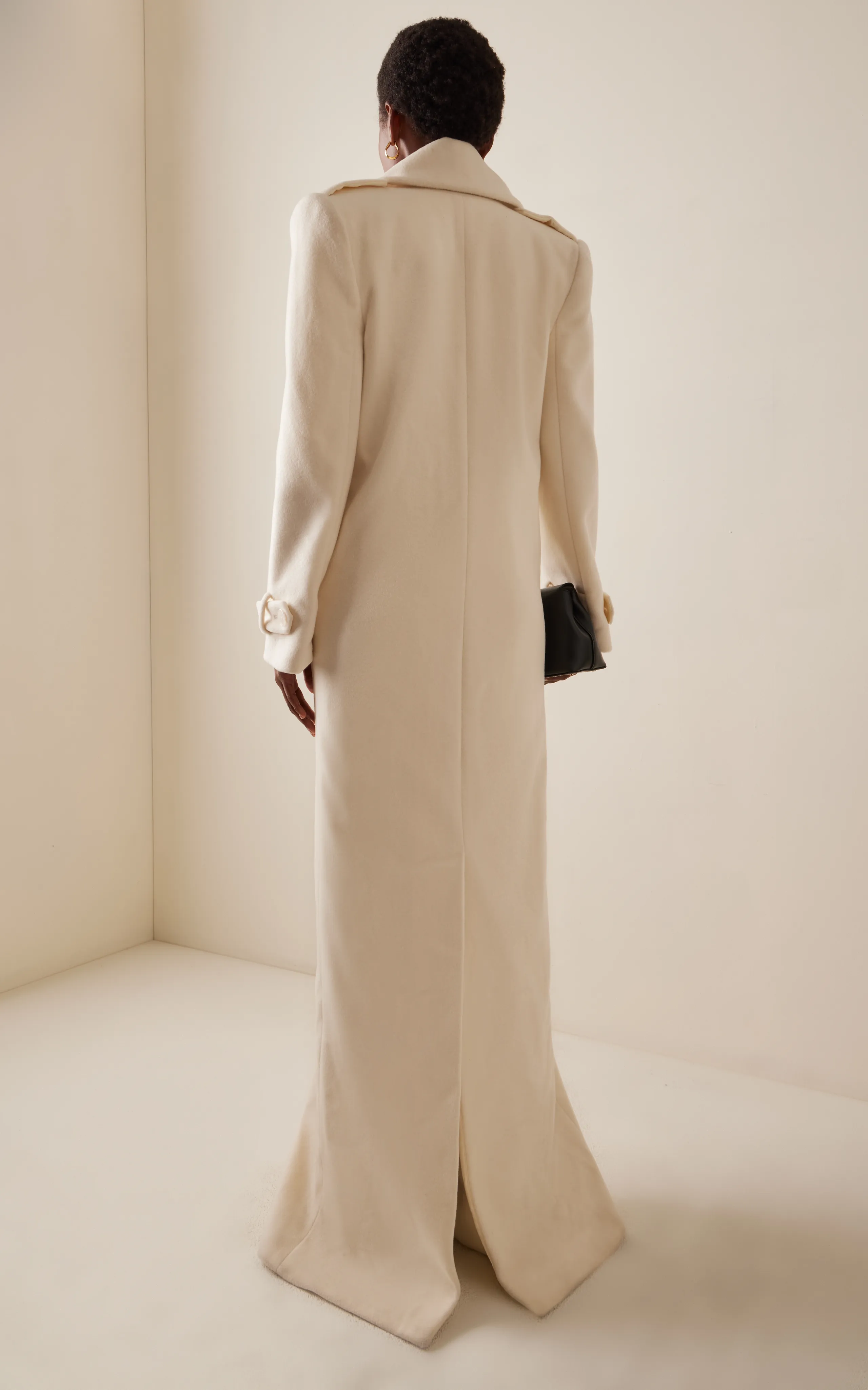 Sergio Hudson Wool Maxi Coat