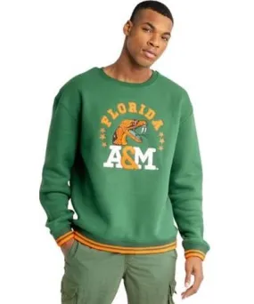 SHC Collegiate Collection NCAA Florida A&M Rattlers Chenille Crew Sweatshirt