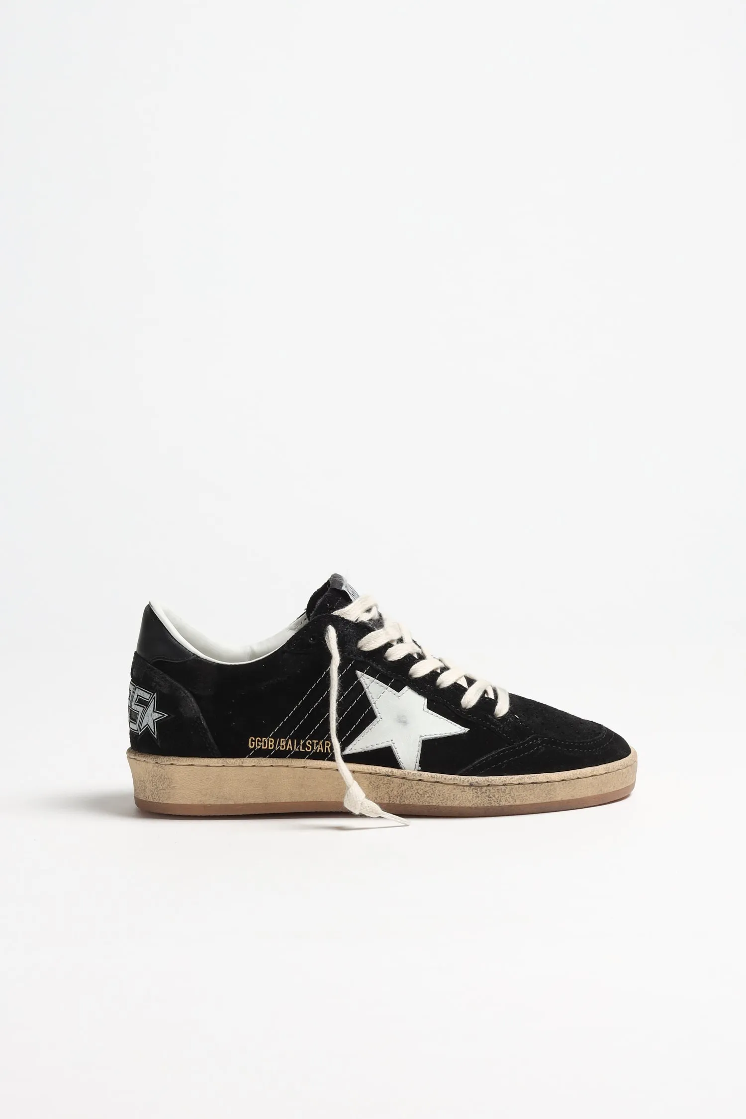 Sneaker Ballstar Suede in Schwarz/Weiß