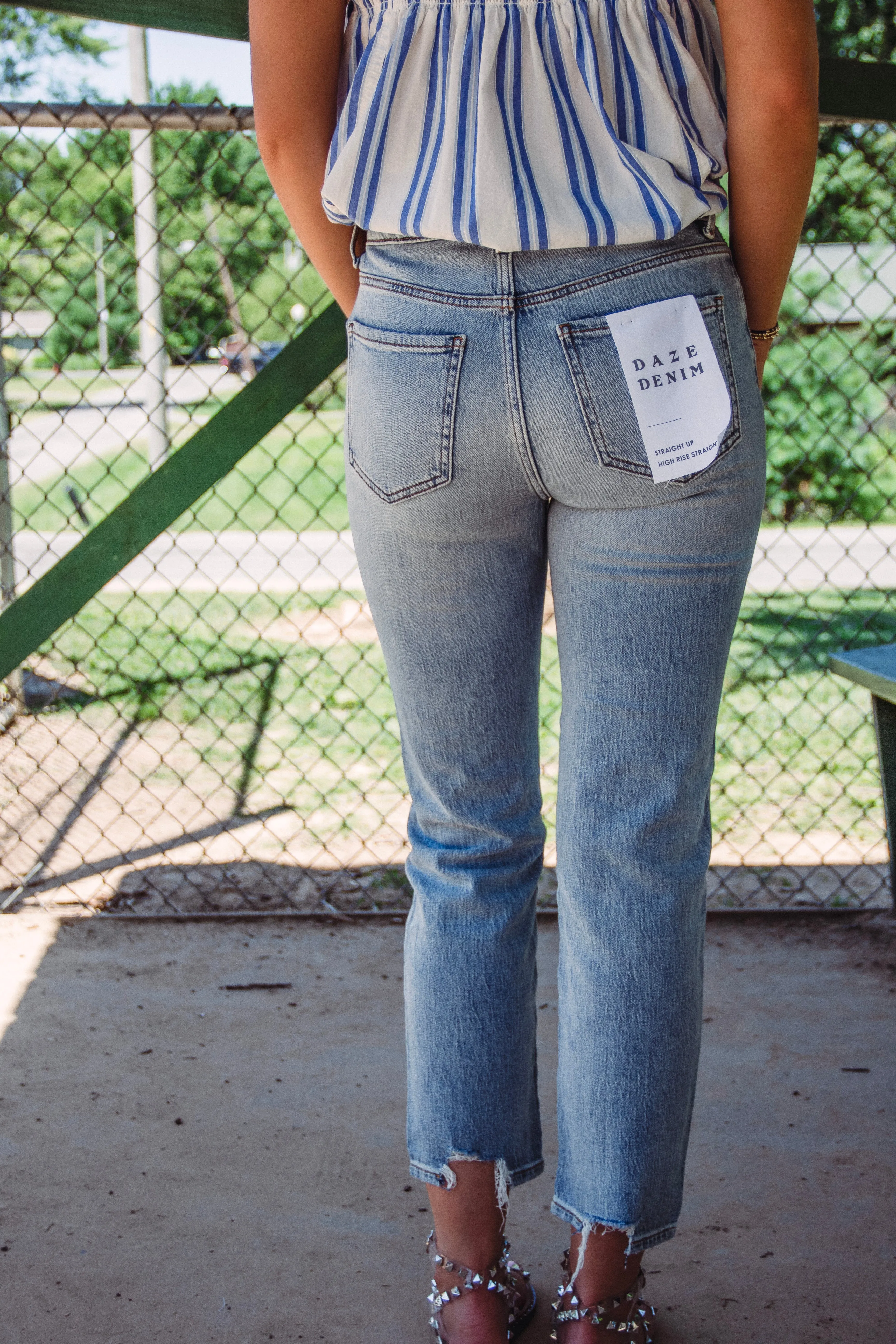 Straight Up High Rise Straight Denim-- Promise