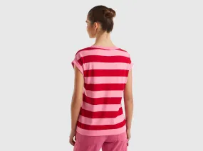 Striped t-shirt in 100% cotton - Multi-color | Benetton