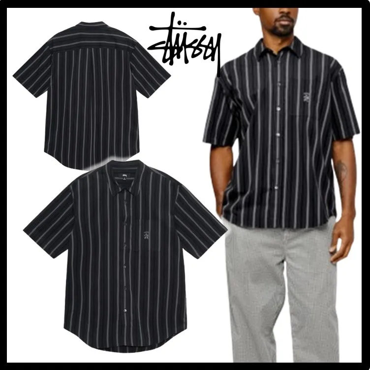 STUSSY  |Street Style Logo Skater Style Shirts