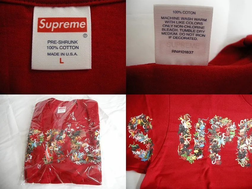 Supreme  |21SS ◆Size L◆Supreme ◆ Toy Pile Tee Short sleeve T-Shirt Red