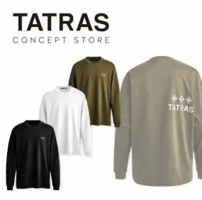 TATRAS  |Unisex Street Style Long Sleeves Plain Logo Shirts