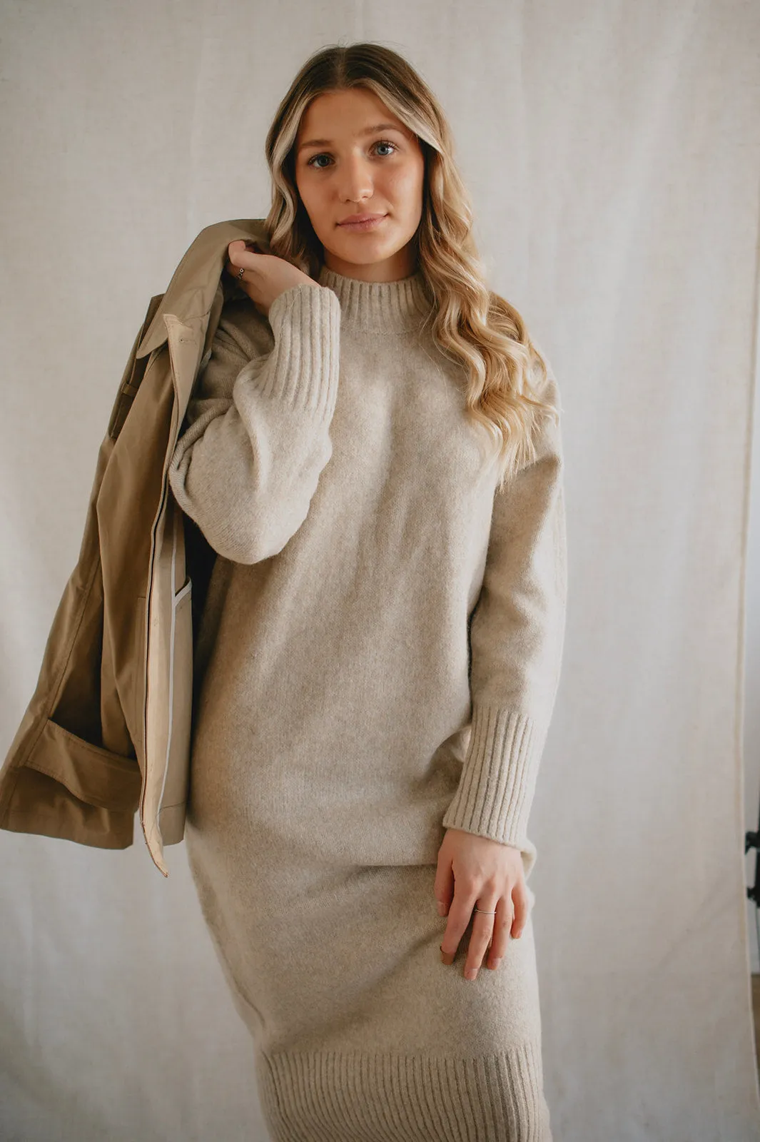 The Allegra Knit Sweater Dress