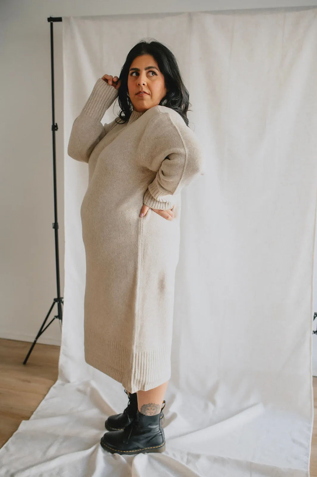 The Allegra Knit Sweater Dress