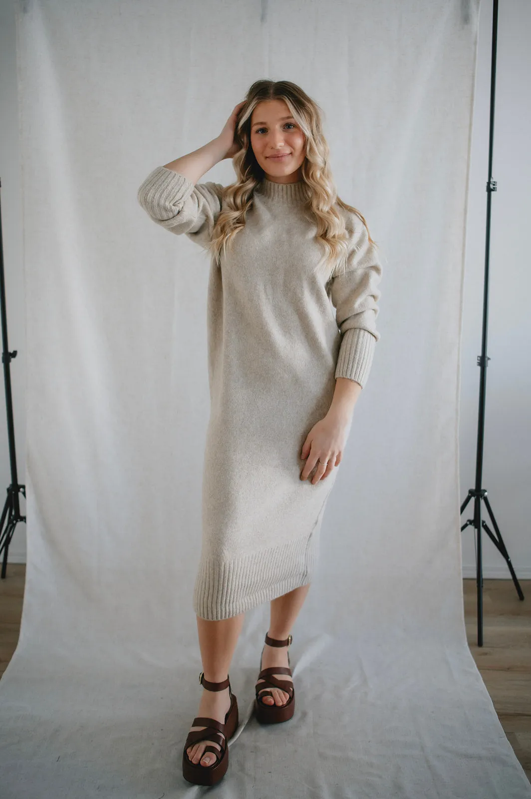 The Allegra Knit Sweater Dress