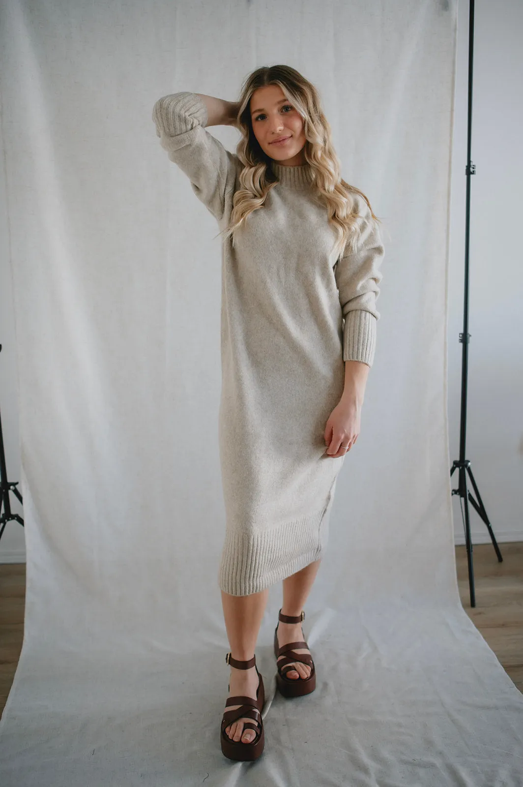 The Allegra Knit Sweater Dress