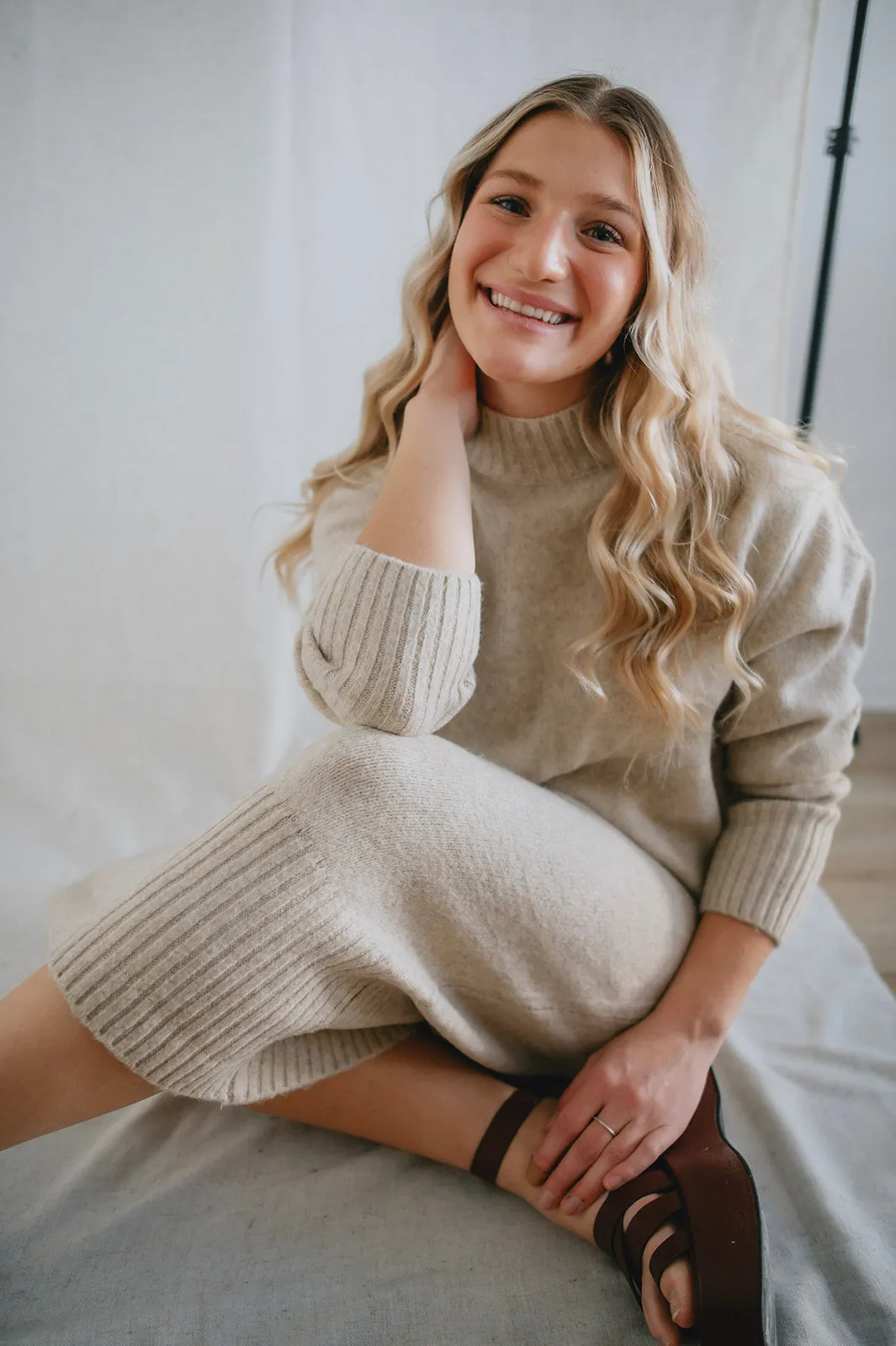 The Allegra Knit Sweater Dress