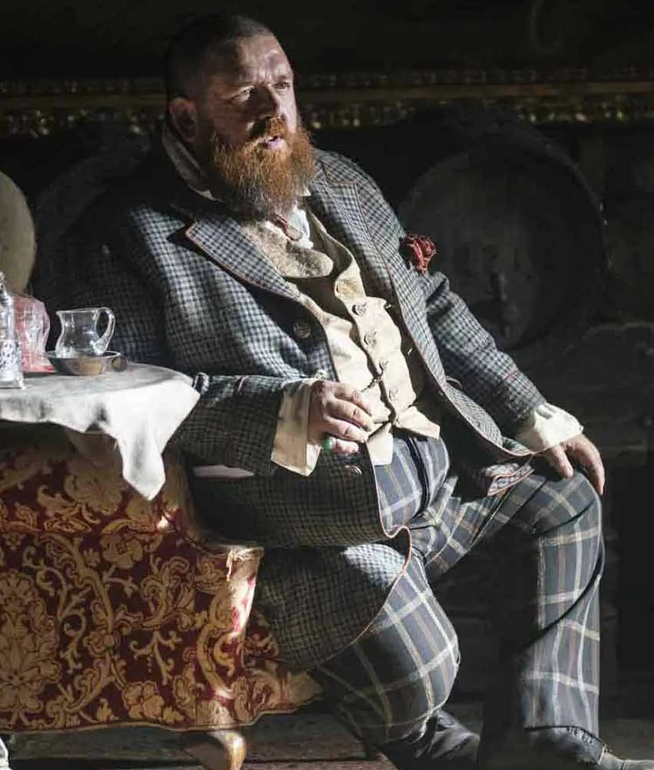 The Nevers 2021 Nick Frost Checkered Coat