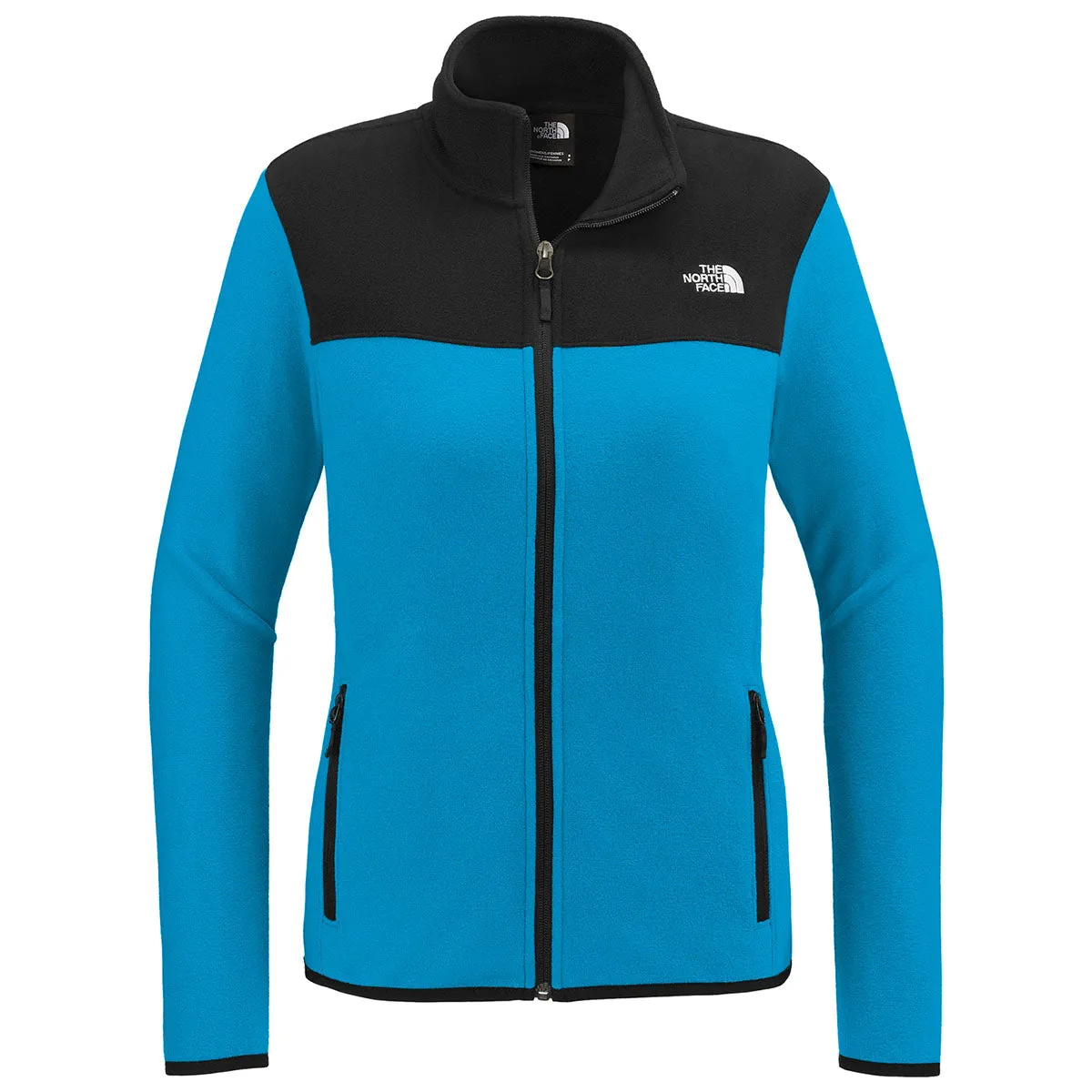 The North Face Women's Hero Blue/ TNF Black Glacier Full-Zip Fleece Jacket