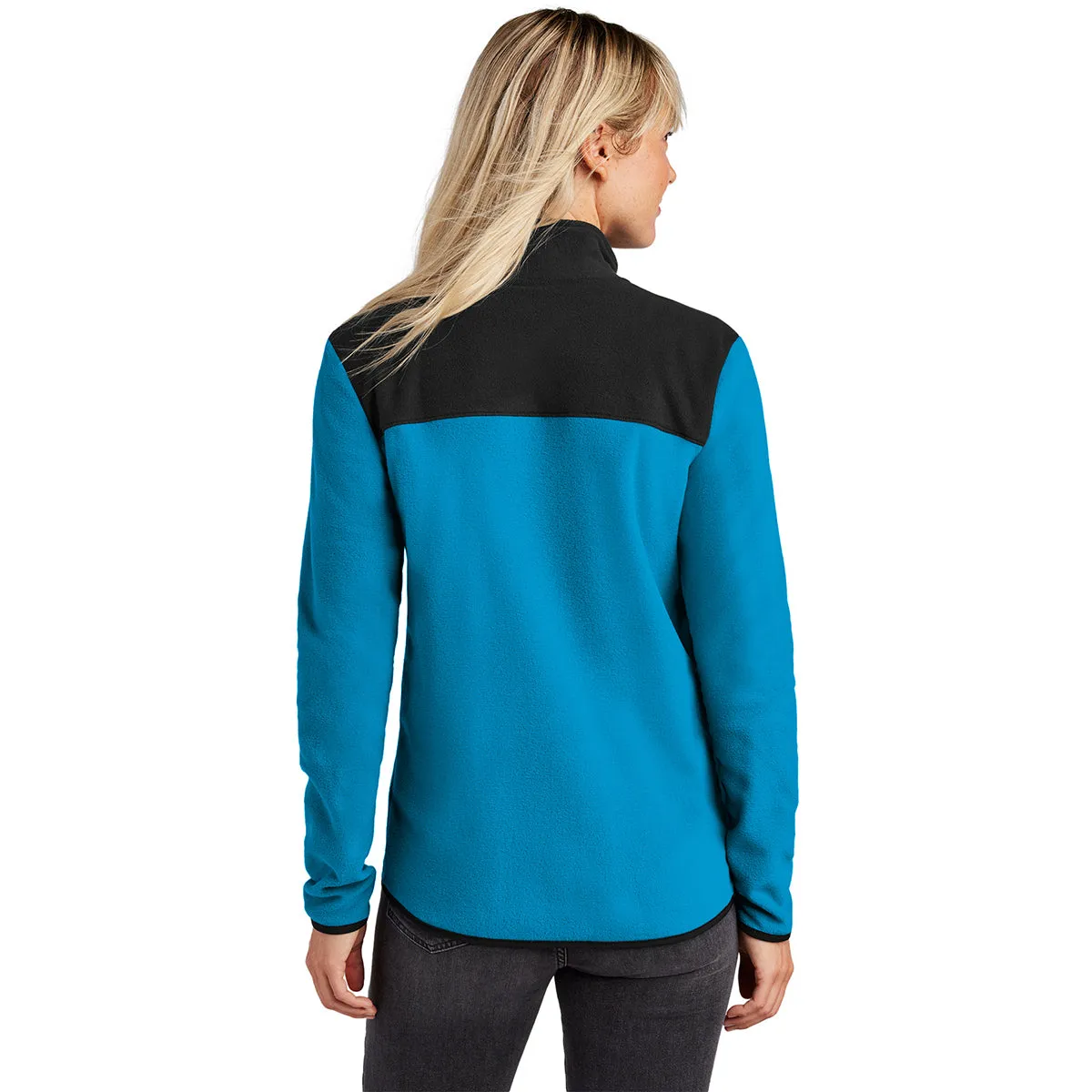 The North Face Women's Hero Blue/ TNF Black Glacier Full-Zip Fleece Jacket