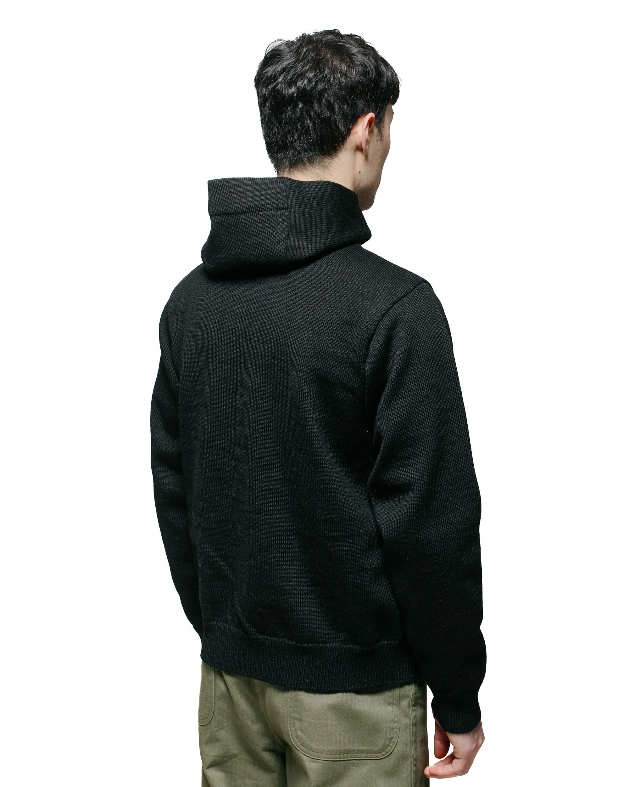 The Real McCoy's MC23107 30s Hooded Knit Sweater Black