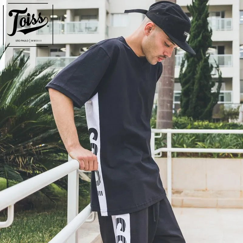 TOISS  |Street Style Plain Cotton Short Sleeves Logo T-Shirts